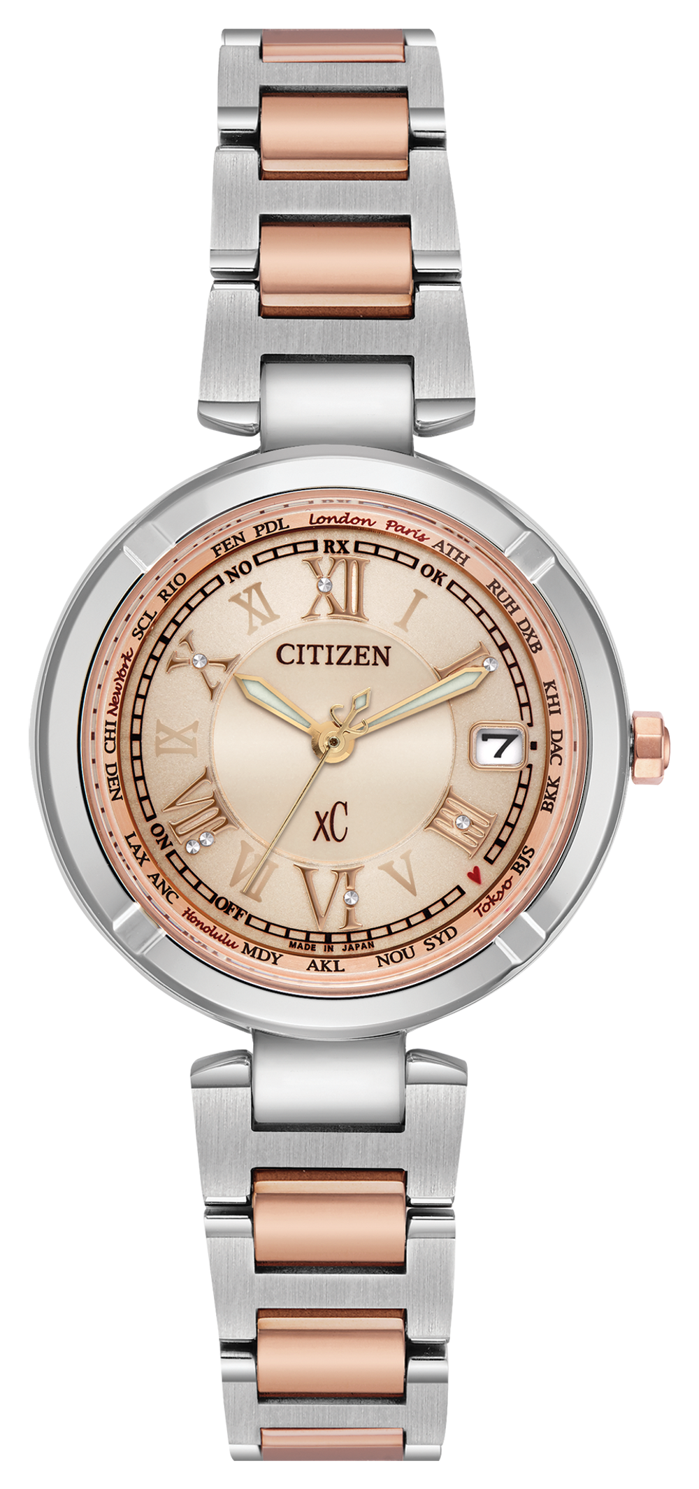 Citizen Xc EcoDrive Pink Dial Titanium Watch Citizen
